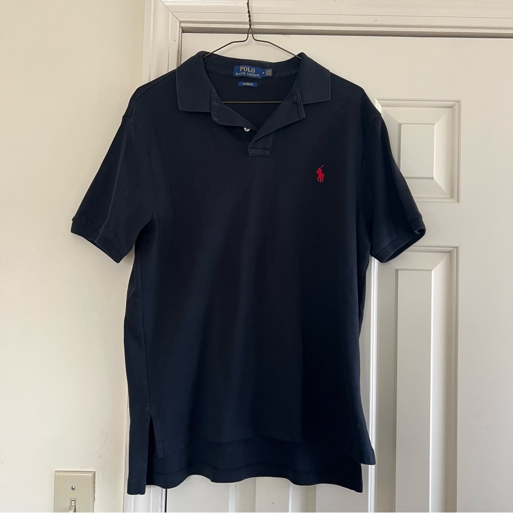 Ralph Lauren Black Polo Shirt Classic Design